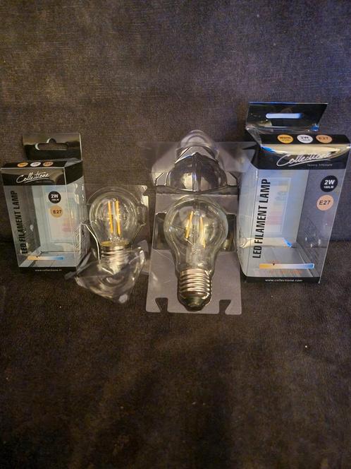 Collectione led filament lampen, Huis en Inrichting, Lampen | Losse lampen, Nieuw, Led-lamp, Minder dan 30 watt, E27 (groot), Soft of Flame