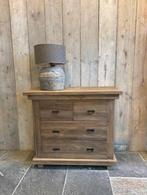 Teakhouten ladekast met 4 lades, Ophalen, -, -, Teakhout