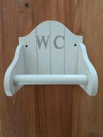 Wc rolhouder hout landelijk, Ophalen of Verzenden, Zo goed als nieuw, Wit, Overige typen