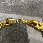 14k gouden armband rope schakel nieuw italy, Ophalen of Verzenden, Zo goed als nieuw, Goud