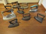 ANTIEKE STRIJKIJZERS  9 stuks in een koop bieden alles € 30, Antiek en Kunst, Curiosa en Brocante, Ophalen of Verzenden