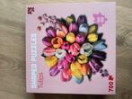 Tulpen puzzel 700 stukjes unieke vormen, Hobby en Vrije tijd, Ophalen of Verzenden, 500 t/m 1500 stukjes, Zo goed als nieuw, Legpuzzel