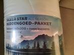 SILVERSTAR beddengoedpakket NIEUW, Wit, Ophalen of Verzenden, Deken of Dekbed, Nieuw