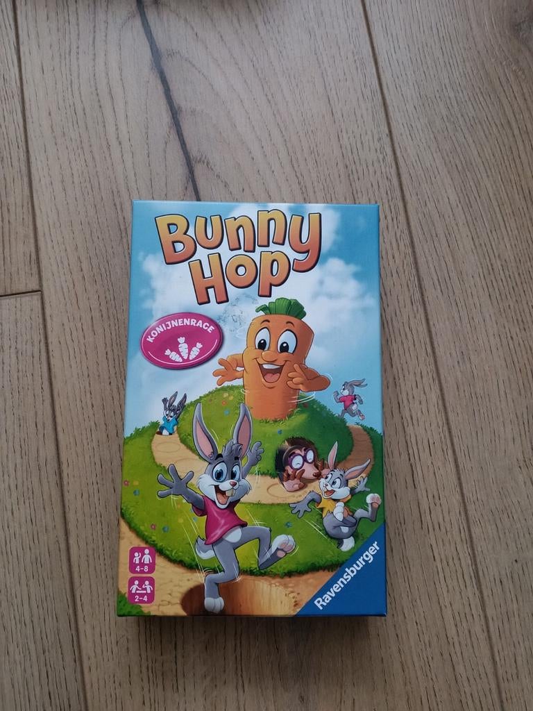Bunny Hop, Ophalen, Gebruikt, Ravensburger, Een of twee spelers