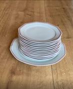 Mooie grote taartbord en 12 gebak bordjes.  Merk Winterling, Antiek en Kunst, Ophalen of Verzenden