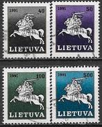 LITOUWEN serie Litouwse ridder 1991, Verzenden, Overige landen, Gestempeld