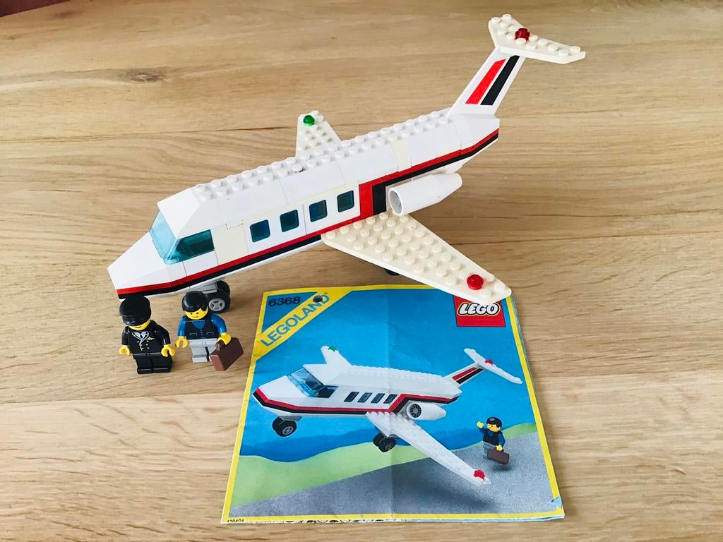 LEGO classic 6368, legoland jet airliner, compleet en IGS, Ophalen of Verzenden, Gebruikt, Complete set, Lego