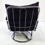 Leolux vintage recliner inc. voetenbankje Nederlands design, Huis en Inrichting, Fauteuils, Ophalen, Gebruikt, 75 tot 100 cm, Metaal
