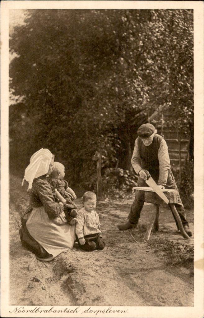 NoordBrabantsch Dorpsleven  W&S No 1 1913, Verzamelen, Ansichtkaarten | Nederland, Ongelopen, Noord-Brabant, Voor 1920, Ophalen of Verzenden