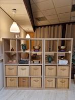 Kallax vakkenkast 12 vakken met manden, Huis en Inrichting, Kasten | Boekenkasten, Ophalen of Verzenden, Zo goed als nieuw, 25 tot 50 cm