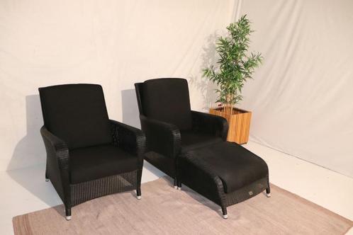 2 4so stoelen met juiste voetenbank #31, Tuin en Terras, Tuinsets en Loungesets, Zo goed als nieuw, Tuinset, Aluminium, 2 zitplaatsen