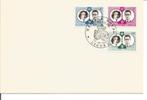 Envelop FDC BELGIË 14-12-60 Royal Wedding 3 zegels, Met envelop, Koninklijk huis, Ophalen of Verzenden, Gestempeld