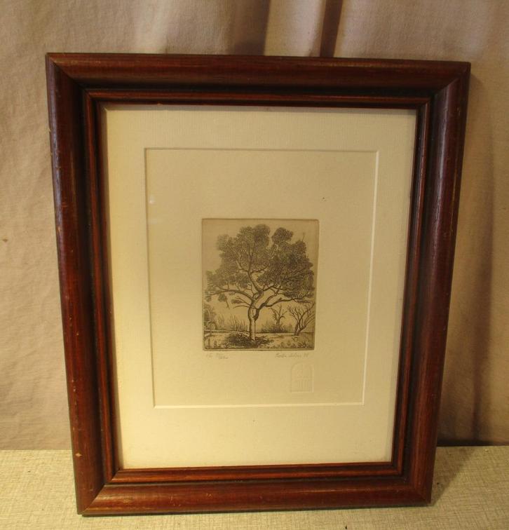 Prachtige Ets 'Boom in Bloei' - Pieter Colen, Antiek en Kunst, Kunst | Etsen en Gravures, Ophalen of Verzenden