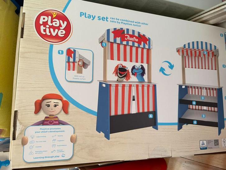 Playtive poppenkast theater of winkel, Kinderen en Baby's, Speelgoed | Poppenhuizen, Nieuw, Poppenhuis, Ophalen