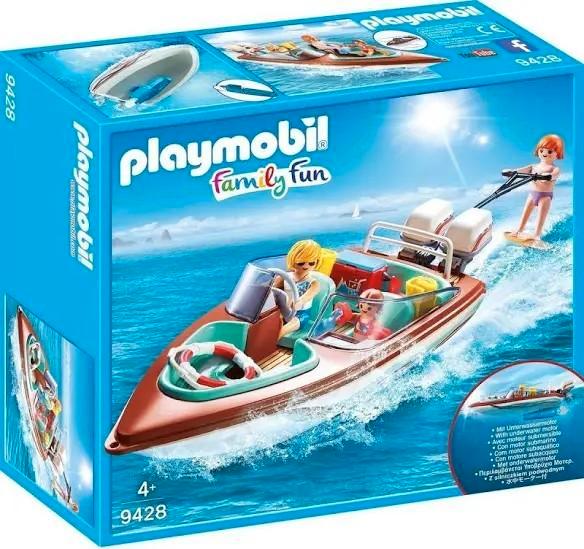 Playmobil 9428 Motorboot - Meer playmobil te koop!, Kinderen en Baby's, Speelgoed | Playmobil, Zo goed als nieuw, Ophalen of Verzenden