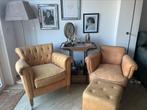 Rivièra Maison stoelen Pellini leer Cognac, Gebruikt, Leer, Ophalen of Verzenden, 75 tot 100 cm