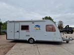 Knaus Sudwind 500 FDK STAPELBED 6 PERSOONS, Caravans en Kamperen, Caravans, Schokbreker, Bedrijf, Treinzit, Dwars-stapelbed