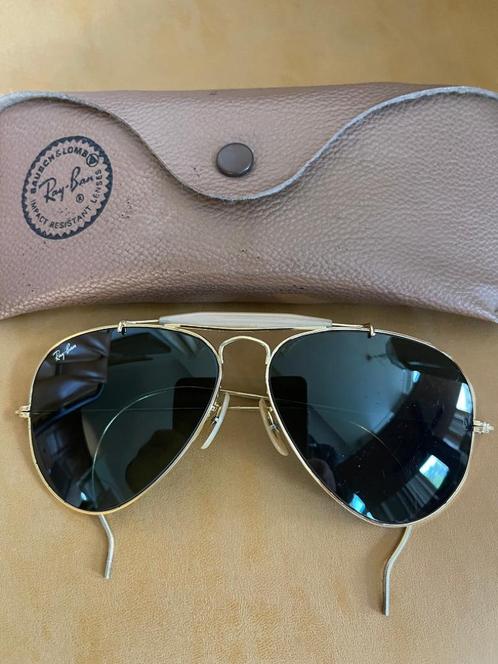 Vintage B&L Ray-Ban Aviator Outdoorsman 58mm zonnebril O7, Sieraden, Tassen en Uiterlijk, Zonnebrillen en Brillen | Heren, Gebruikt