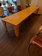 Lange Houten Eetkamertafel, Ophalen, Gebruikt, 200 cm of meer, Scandinavisch