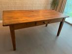 Ruime houten eettafel voor 6-8 personen, Ophalen, Gebruikt, 50 tot 100 cm, Vijf personen of meer