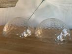 2 prachtige vintage grote plexiglas lampenkappen, Overige kleuren, 25 tot 50 cm, Rond, Vintage strak modern tijdloos
