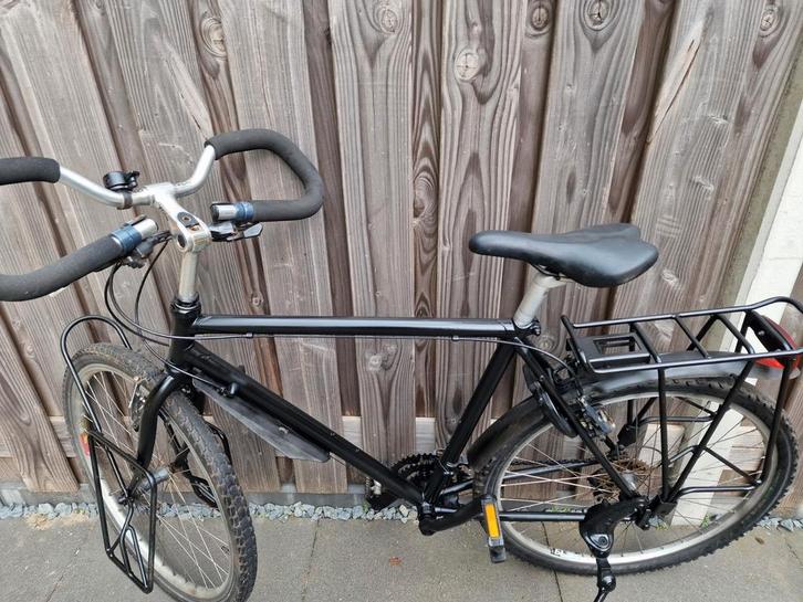 Zwarte herenfiets 26inch, Fietsen en Brommers, Fietsen | Heren | Herenfietsen, Gebruikt, Giant, 49 tot 53 cm, Versnellingen, Ophalen