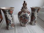 vazen en pot Delft polychrome, Antiek en Kunst, Ophalen