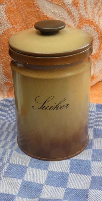 oude voorraadbus/ suikerbus/ keukenbus suiker beschikbaar voor biedingen