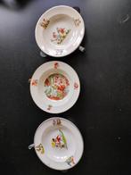 Antieke Warmwaterborden - Set van 3, Antiek en Kunst, Ophalen of Verzenden