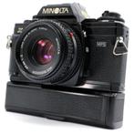 Minolta X-700 zwart + Auto Winder G + MD ROKKOR 45mm f/2, Audio, Tv en Foto, Fotocamera's Analoog, Ophalen of Verzenden, Zo goed als nieuw
