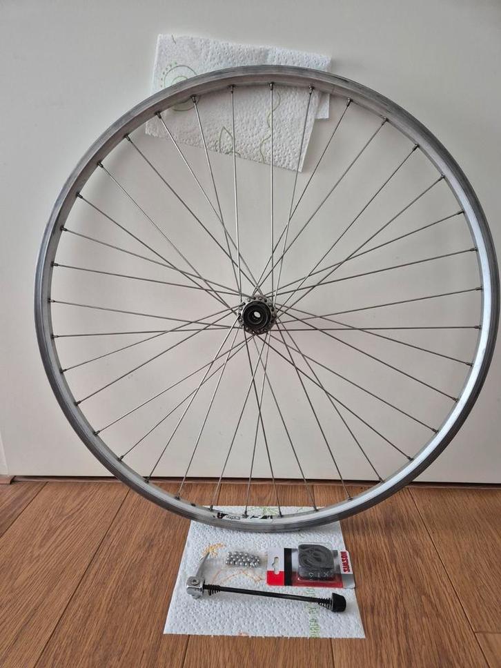 28 inch achterwiel ZONDER AS met 7V freewheel body, Fietsen en Brommers, Fietsonderdelen, Gebruikt, Algemeen, Wiel, Ophalen