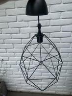 Moderne Zwarte Hanglamp - Geometrisch Design, Huis en Inrichting, Ophalen of Verzenden, Zo goed als nieuw, Metaal, Minder dan 50 cm