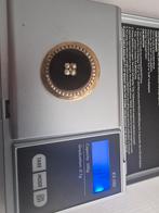 Gouden Broche 585 14k met Parel, Sieraden, Tassen en Uiterlijk, Broches, 4 tot 7 cm, Gebruikt, Ophalen of Verzenden, Goud