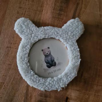 Witte teddy foto lijstje. beschikbaar voor biedingen