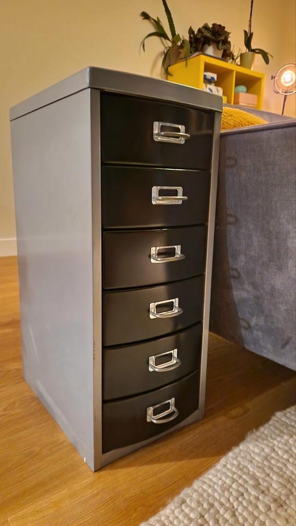 Metalen ladekast met 6 laden, Huis en Inrichting, Kasten | Ladekasten, Gebruikt, Minder dan 100 cm, Minder dan 50 cm, 25 tot 50 cm