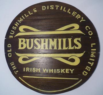 Handgeschilderd Irish pub bord / Bushmills whiskey / mancave beschikbaar voor biedingen