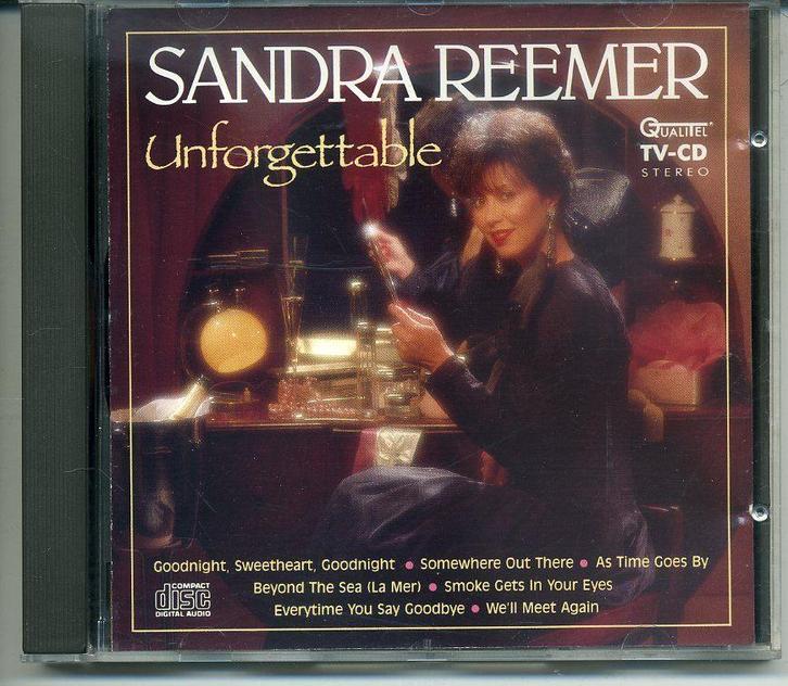 Sandra Reemer Unforgettable 14 nrs cd 1989 ZGAN, Cd's en Dvd's, Cd's | Pop, Zo goed als nieuw, 1980 tot 2000, Ophalen of Verzenden