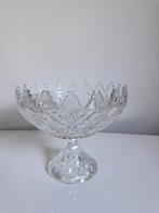 Kristallen fruitschaal op voet, Ophalen of Verzenden