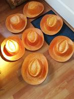 Koningsdag hoed Oranje van stro, Hobby en Vrije tijd, Feestartikelen, Ophalen of Verzenden, Zo goed als nieuw