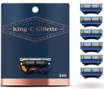 King C. Gillette Scheermesjes 6 stuks Fusion 5, Ophalen, Nieuw, Gehele gezicht