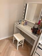 Ikea Malm Kaptafel met Glasplaat, Huis en Inrichting, Tafels | Kaptafels, Ophalen, Zo goed als nieuw, 50 tot 100 cm, Minder dan 100 cm