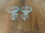 2 Diabolo kandelaars - Leerdam - Floris Meydam, Antiek en Kunst, Antiek | Glas en Kristal, Ophalen of Verzenden