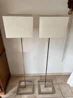 2 Strakke Staande Lampen met 3 standen, Ophalen, Gebruikt, Glas, 150 tot 200 cm