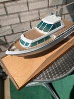 Scheepsmodel Motorboot in Plexiglas Vitrine, Ophalen, Zo goed als nieuw, Overige merken