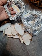 Belletjes hartjes, houten hartjes, Ophalen of Verzenden, Glas of Kopje