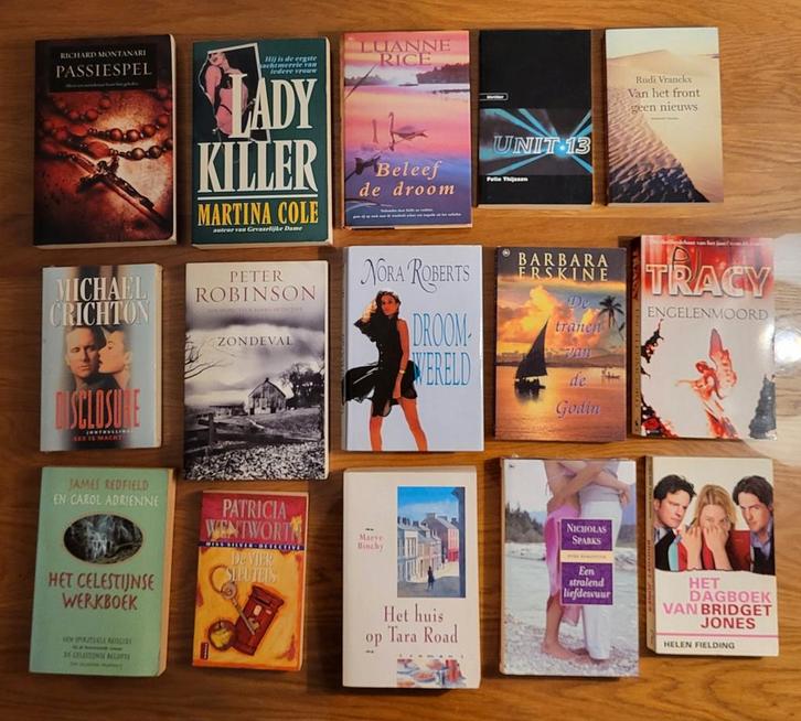 Laatste kans: partij 15 boeken roman, thriller, detective €5, Boeken, Partijen en Verzamelingen, Ophalen of Verzenden