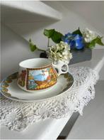 Koffiepaar "Het verhaal van de visser en de vis", USSR, Antiek en Kunst, Antiek | Porselein, Ophalen of Verzenden