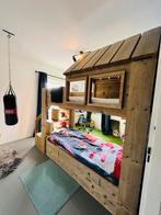 Steigerhouten Hoogslaper, Huis en Inrichting, Ophalen, Gebruikt, Eenpersoons, 200 cm