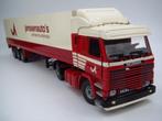 Tekno - Scania 143M miniatuur '' janssenauto's '' 1:50, Ophalen of Verzenden, Zo goed als nieuw, Bus of Vrachtwagen, Tekno
