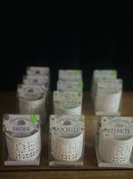 Restant waxinelichthouders, Huis en Inrichting, Overige materialen, Nieuw, Ophalen of Verzenden, Crème
